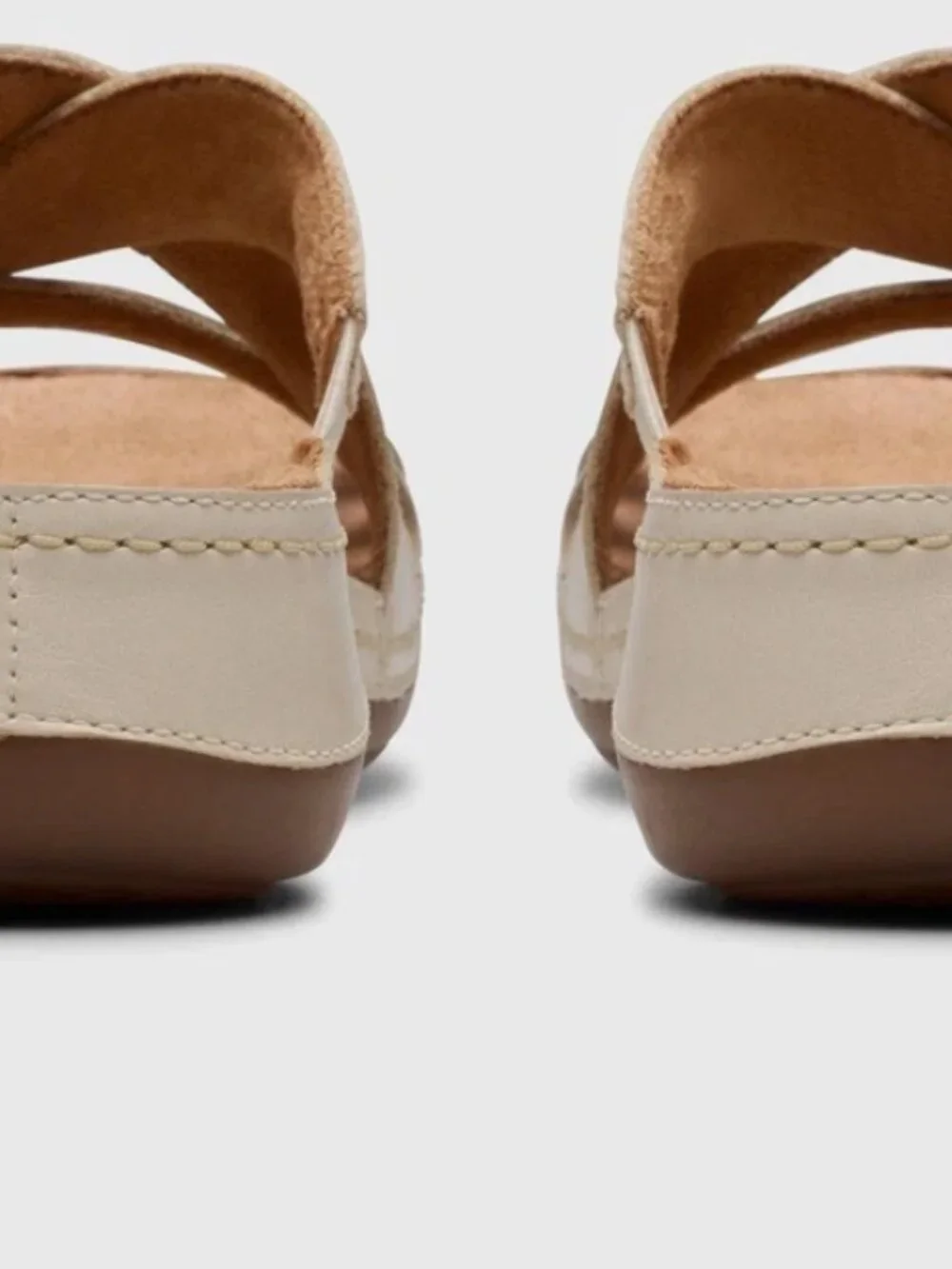 Clarks Artisan Cecily Cream Adjustable Slide 9.5W